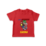 Celebrate The Super Kids Theme With "Little Avengers" Personalized Kids T-shirt - RED - 0 - 5 Months Old (Chest 17")