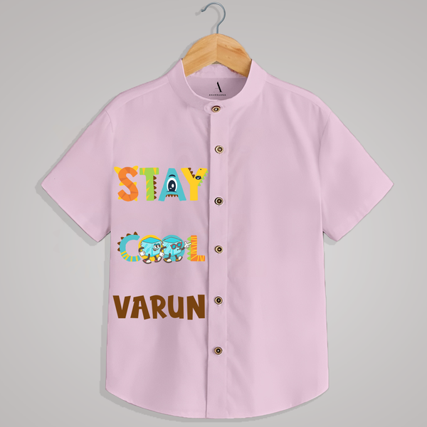 "Stay cool" - Quirky Casual shirt with customised name