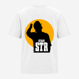 Golden Halo Silhouette Graphic Backside Print Adult T-Shirt