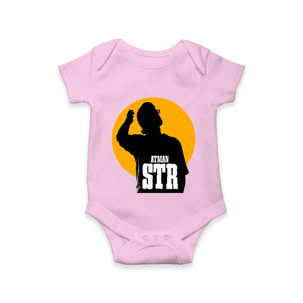 Golden Halo Silhouette Graphic Romper - BABY PINK - New Born (Chest 14")