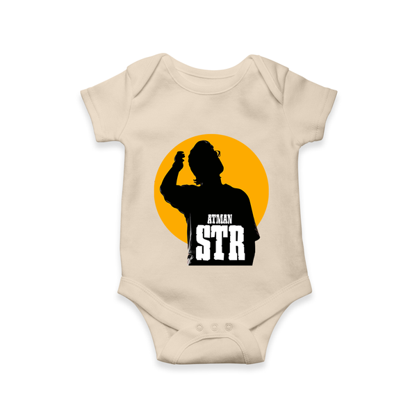 Golden Halo Silhouette Graphic Romper - IVORY - New Born (Chest 14")