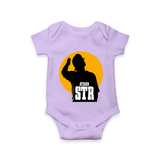 Golden Halo Silhouette Graphic Romper - LILAC - New Born (Chest 14")