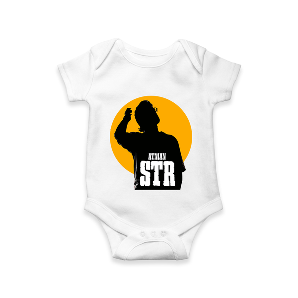 Golden Halo Silhouette Graphic Romper - WHITE - New Born (Chest 14")