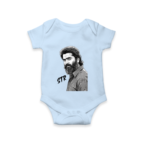 Monochrome Bearded Portrait Graphic Romper