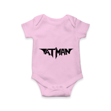 Bold Aatman Logo Printed Romper - BABY PINK - New Born (Chest 14")