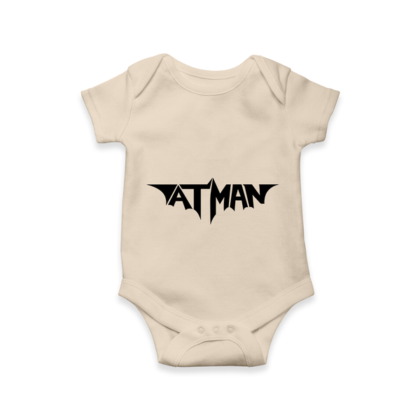 Bold Aatman Logo Printed Romper - IVORY - New Born (Chest 14")