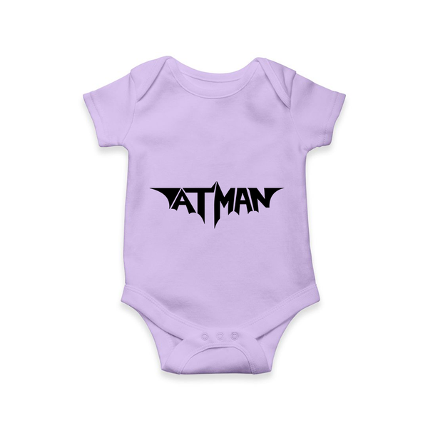 Bold Aatman Logo Printed Romper - LILAC - New Born (Chest 14")