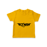 Bold Aatman Logo Printed T-Shirt - CHROME YELLOW - 0-5 Months Old (Chest 17")
