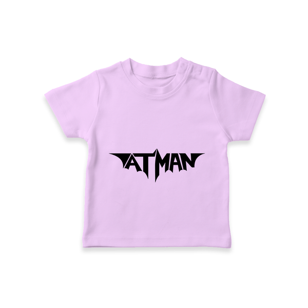Bold Aatman Logo Printed T-Shirt - LILAC - 0-5 Months Old (Chest 17")