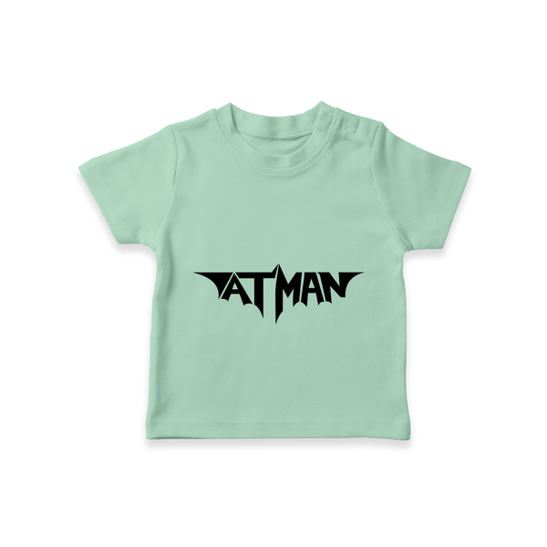 Bold Aatman Logo Printed T-Shirt - MINT GREEN - 0-5 Months Old (Chest 17")