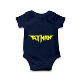 Bold Aatman Logo Printed Romper - NAVY BLUE - New Born (Chest 14")
