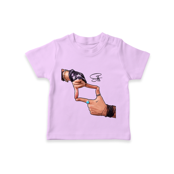Signature Hand Gesture Printed T-Shirt - LILAC - 0-5 Months Old (Chest 17")