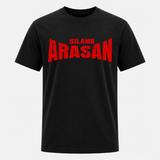Bold Red Action Typography Frontside Printed Adult T-Shirt