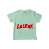 Bold Red Action Typography T-Shirt - MINT GREEN - 0-5 Months Old (Chest 17")