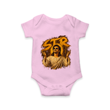 Vintage Sepia Portrait Graphic Romper - BABY PINK - New Born (Chest 14")