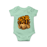 Vintage Sepia Portrait Graphic Romper - MINT GREEN - New Born (Chest 14")