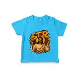 Vintage Sepia Portrait Graphic T-Shirt - SKY BLUE - 0-5 Months Old (Chest 17")