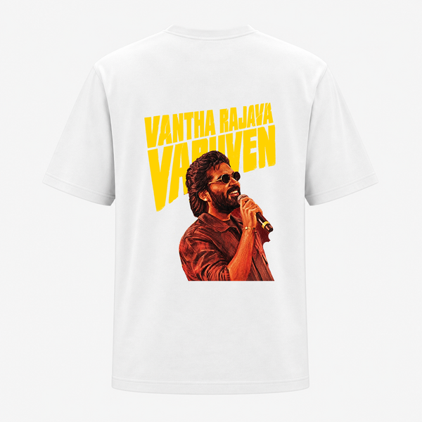 Golden Concert Style Graphic Backside Print Adult T-Shirt