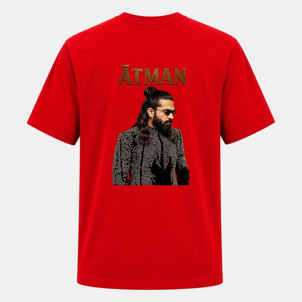 Elegant Black Outfit Portrait Backside Print Adult T-Shirt