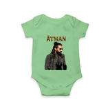Elegant Black Outfit Portrait Romper - GREEN - New Born (Chest 14")