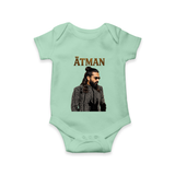 Elegant Black Outfit Portrait Romper - MINT GREEN - New Born (Chest 14")