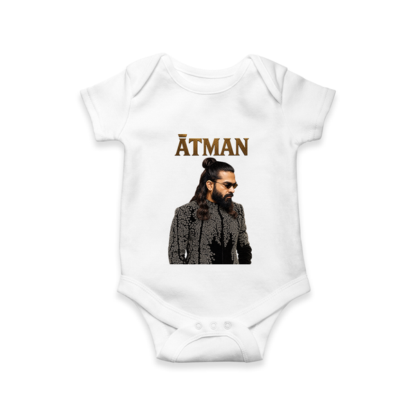 Elegant Black Outfit Portrait Romper - WHITE - New Born (Chest 14")