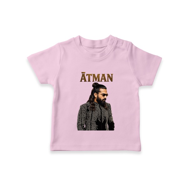 Elegant Black Outfit Portrait T-Shirt - BABY PINK - 0-5 Months Old (Chest 17")
