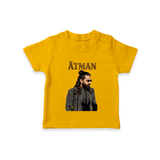Elegant Black Outfit Portrait T-Shirt - CHROME YELLOW - 0-5 Months Old (Chest 17")