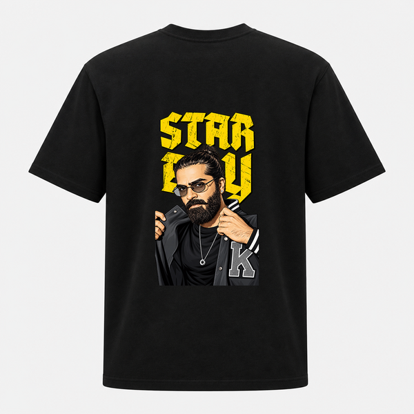 Atman Bold Attitude Rockstar Backside Printed Adult T-Shirt