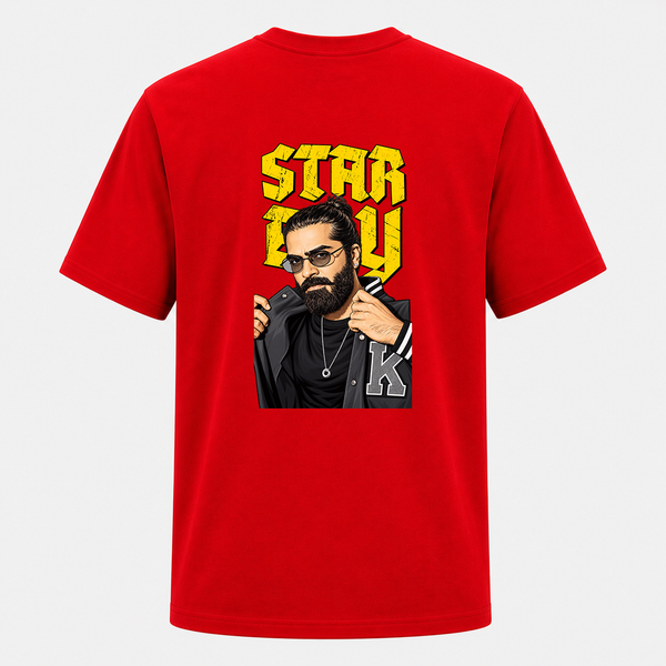Atman Bold Attitude Rockstar Backside Printed Adult T-Shirt