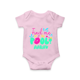 "Sizzle in style with our "Find me at the Pool" Customized Kids Romper" - BABY PINK - 0 - 3 Months Old (Chest 16")