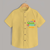 Beat the heat with our "So Long Shool Hello Pool" Customized Kids Shirts - YELLOW - 0 - 6 Months Old (Chest 21")