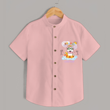 Feel the warmth of summer in our "Summer Time" Customized Kids Shirts - PEACH - 0 - 6 Months Old (Chest 21")