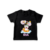 "Feel the warmth of summer in our "Summer Time" Customized Kids T-Shirt" - BLACK - 0 - 5 Months Old (Chest 17")