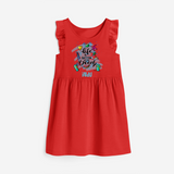 Capture beach memories in our "Life is Better at The Beach"Customized Frock - RED - 0 - 6 Months Old (Chest 18")