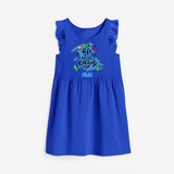 Capture beach memories in our "Life is Better at The Beach"Customized Frock - ROYAL BLUE - 0 - 6 Months Old (Chest 18")