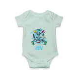 "Capture beach memories in our "Life is Better at The Beach" Customized Kids Romper" - MINT GREEN - 0 - 3 Months Old (Chest 16")