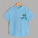 Capture beach memories in our "Life is Better at The Beach" Customized Kids Shirts - SKY BLUE - 0 - 6 Months Old (Chest 21")