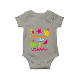 "Surf the waves in our "Summer Vibes" Customized Kids Romper"