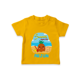 "Discover hidden treasures in our "Summer Beach Fun" Customized Kids T-Shirt" - CHROME YELLOW - 0 - 5 Months Old (Chest 17")