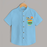 Escape to paradise with our "My Summer Favourite" Customized Kids Shirts - SKY BLUE - 0 - 6 Months Old (Chest 21")