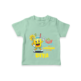 "Splash into fun with our "Enjoy Summer One Lemonade at a Time" Customized Kids T-Shirt" - MINT GREEN - 0 - 5 Months Old (Chest 17")