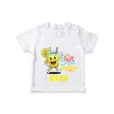 "Splash into fun with our "Enjoy Summer One Lemonade at a Time" Customized Kids T-Shirt" - WHITE - 0 - 5 Months Old (Chest 17")