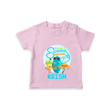 "Dance under the stars with our "I'm on a Summer Vacation" Customized Kids T-Shirt" - PINK - 0 - 5 Months Old (Chest 17")