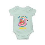"Unleash your inner adventurer with our "It's a Good Summer Day" Customized Kids Romper" - MINT GREEN - 0 - 3 Months Old (Chest 16")