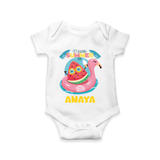 "Unleash your inner adventurer with our "It's a Good Summer Day" Customized Kids Romper" - WHITE - 0 - 3 Months Old (Chest 16")