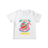 "Unleash your inner adventurer with our "It's a Good Summer Day" Customized Kids T-Shirt" - WHITE - 0 - 5 Months Old (Chest 17")