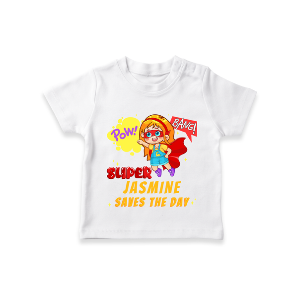 Supergirl Baby T-Shirt | Personalized T-Shirt for Little Champions - WHITE - 0-5 Months Old (Chest 17")
