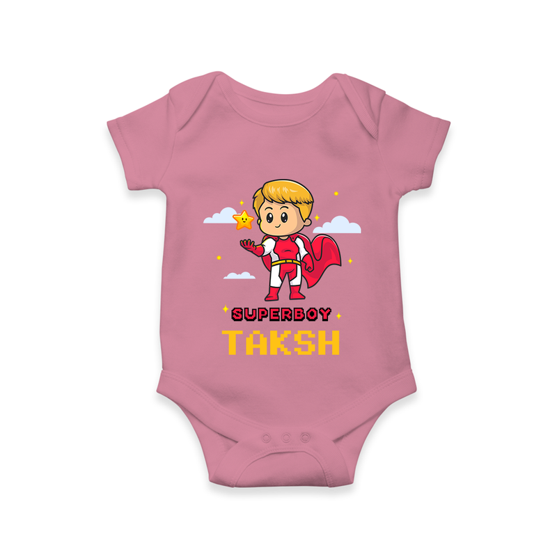 Mini Superboy Romper | Custom Romper for Future Superheroes - ONION - New Born (Chest 14")