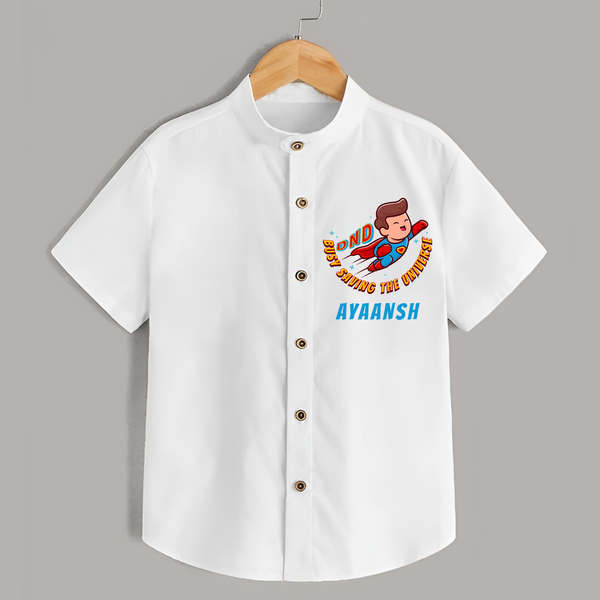 Superboy Adventure Shirt | Personalized Shirt for Future Superstars - WHITE - 0 - 6 Months Old (Chest 23")